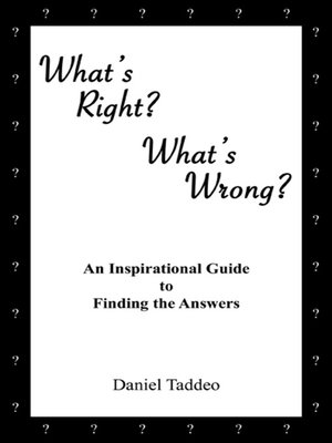 cover image of What's Right? What's Wrong?